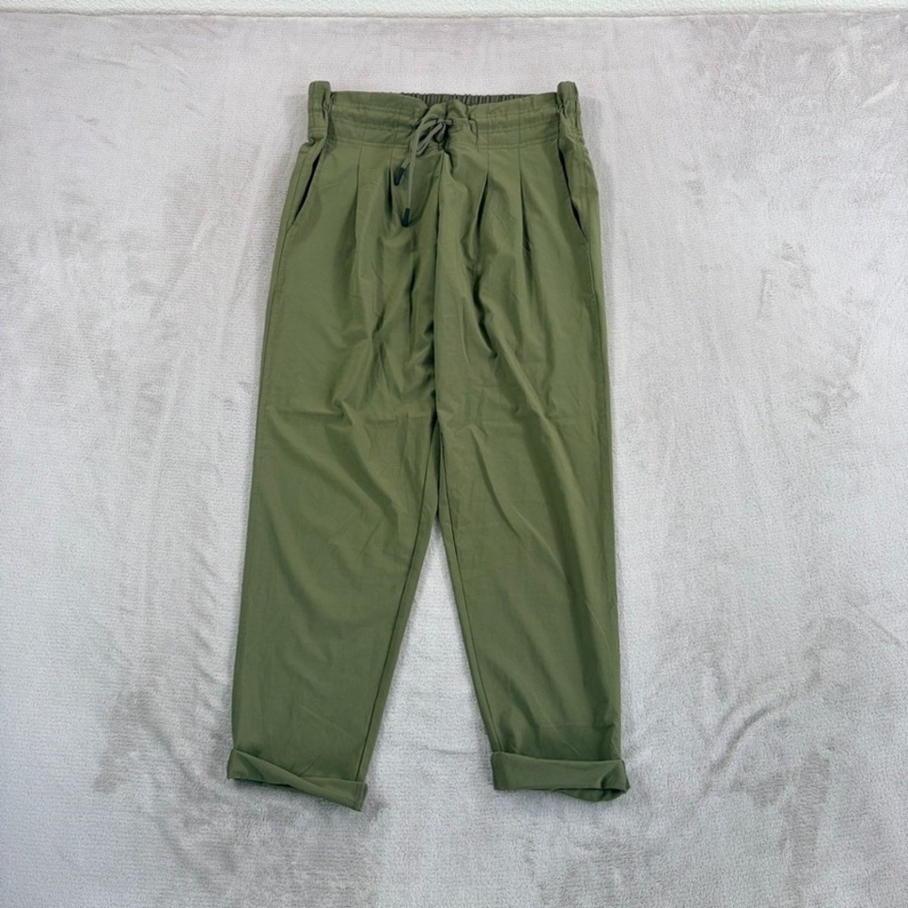 prAna Uptown Joggers Women Small Green Performance Pull On Outdoor Hiking